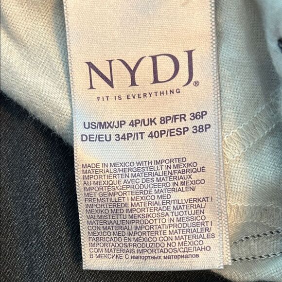 NYDJ Jeans Black Sheri Slim.  4P EUC - Picture 7 of 8